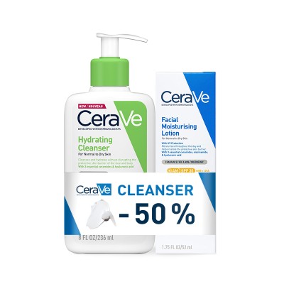 CeraVe HIDRATANTNA NJEGA ZA LICE SPF 30+CV EMULZIJA ZA ČIŠĆENJE LICA 236 ML promo