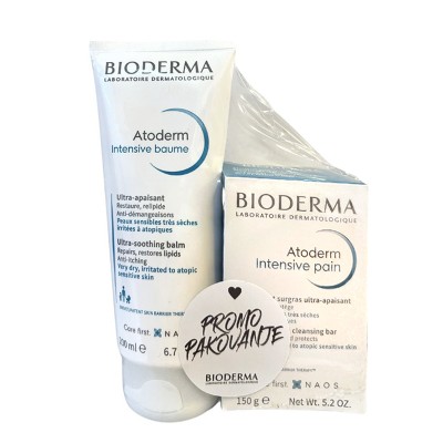 BIODERMA Atoderm intensive baume 200ml + Atoderm Intensive pain sapun POKLON