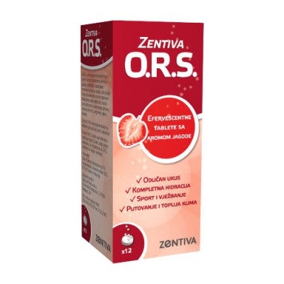 Alvogen ORS 12 šumećih tableta okus jagoder a12