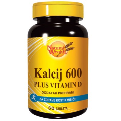 N.W. Kalcij 600 + vitamin D a 60 tableta
