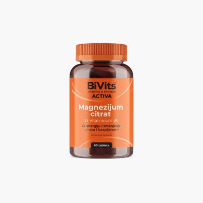 Bivits activa Magnezijum citrat sa vitaminom B6  a 60 tbl