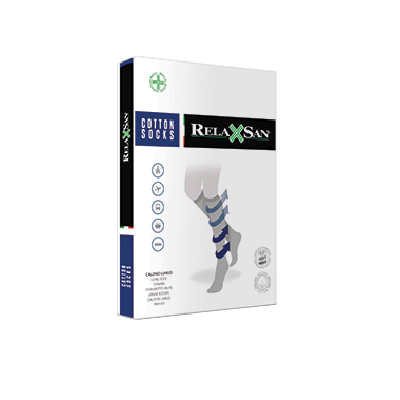 RelaxSan čarape za muškarce 18-22mmHg, crne, veličina 6-XXL