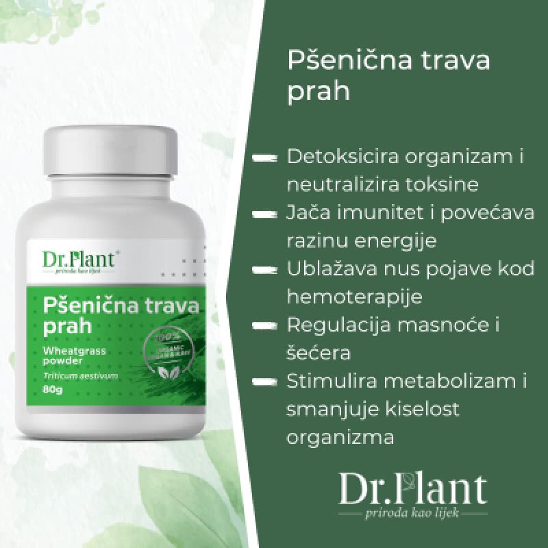 BIO Pšenična trava u prahu 80g