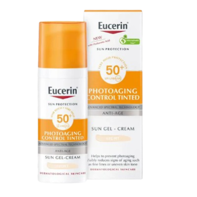 Eucerin Sun Photoaging Control tinted gel-krema za lice, light, SPF50+ 50ml