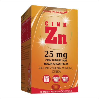 Pharmamed cink bisglicinat 25 mg a 60