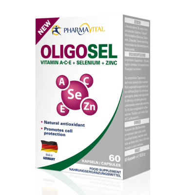 Pharmavital Oligosel Vitamin A+C+E+Selen+cink 60 cps