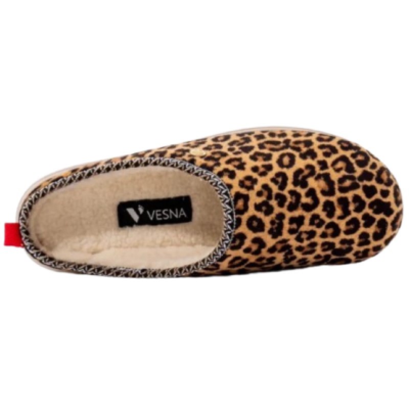 Vesna ženske sobne papuče Husky - leopard