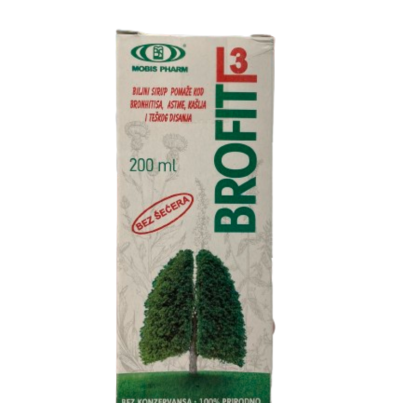 Mobis Brofit 3 sirup bez šećera 200ml