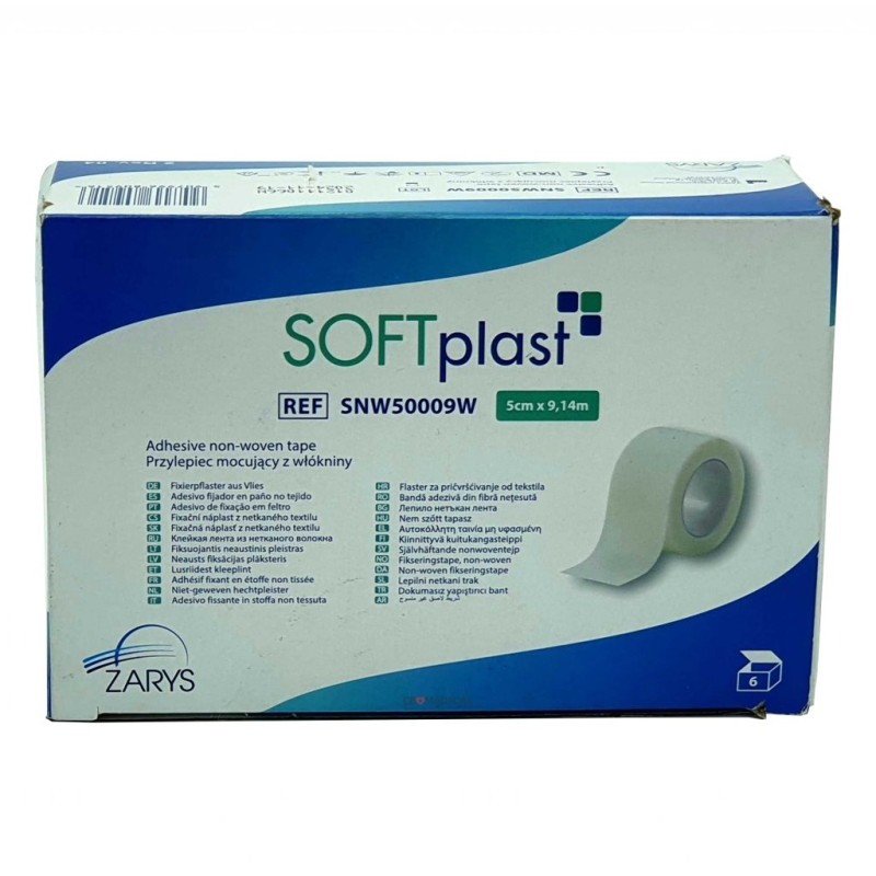 Softplast micropore flaster 5cmx9,14m A6