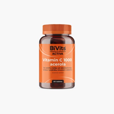 Bivits activa Vitamin C 1000 i acerola a 60 tableta