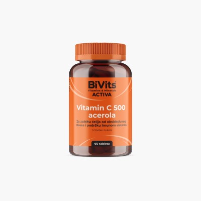 Bivits activa Vitamin C 500 i acerola a 60 tableta