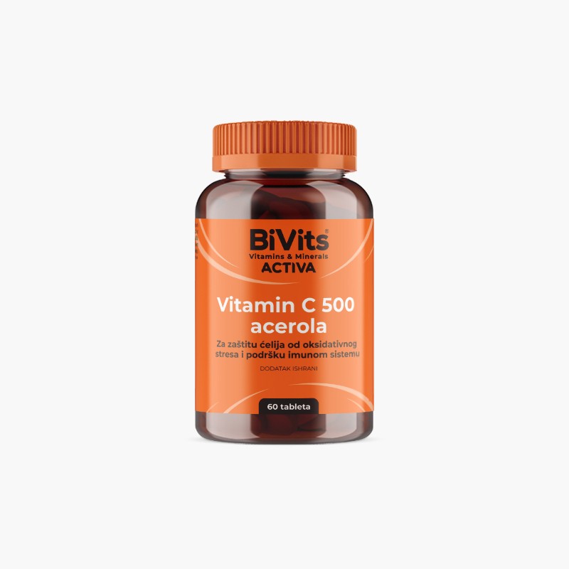 Bivits activa Vitamin C 500 i acerola a 60 tableta
