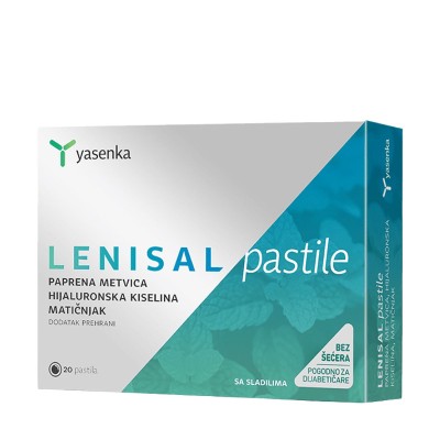 Lenisal pastile paprena metvica, hijaluronska kiselina i matičnjak A20